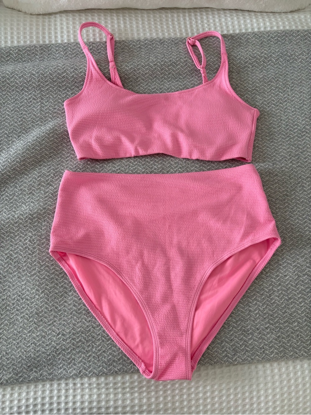 Women’s High-Waist Pink Bikini Set